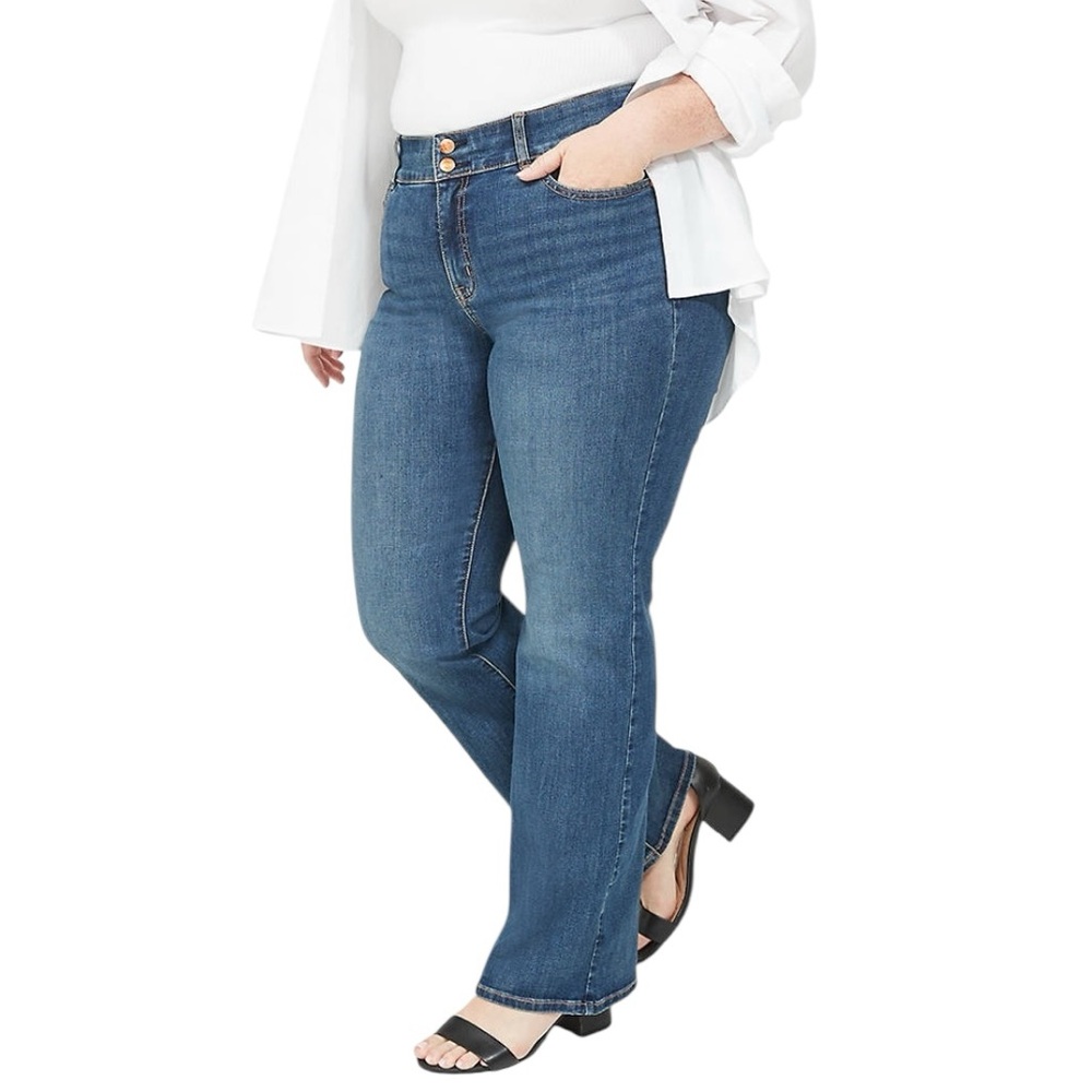 Lane Bryant Plus Size Tighter Tummy High-Rise Boot Jeans Size 34/36